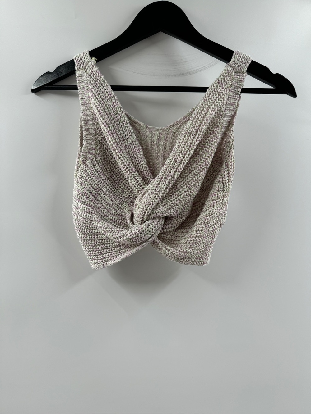 Lulus Twisted Back Knit Crop Tank Top – Women's Small - Picture 6 of 8